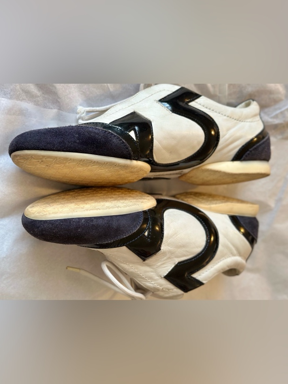Salvatore Ferragamo Lace-Up Tennis Flats - Picture 4 of 16